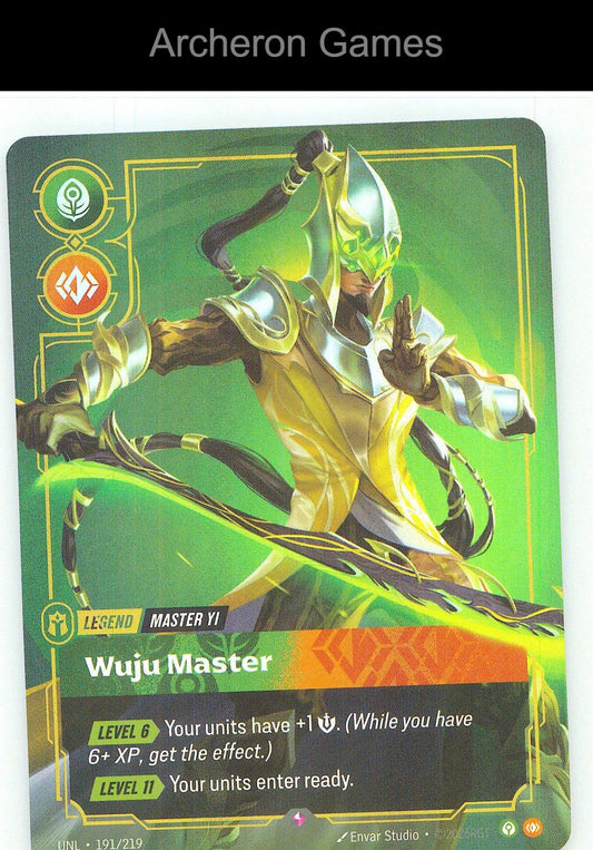 Master Yi - Wuju Master UNL 191/219 R Unleashed Riftbound Card