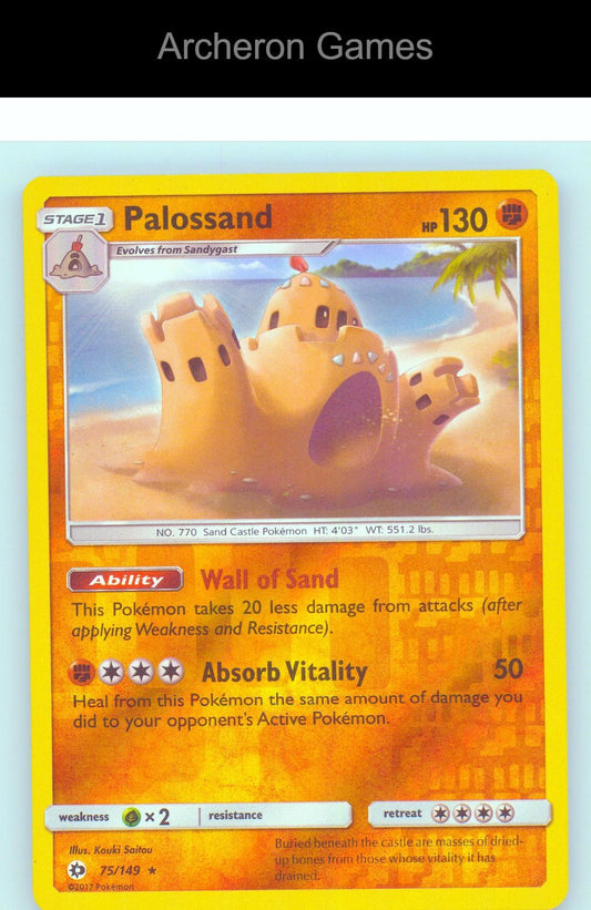 Pokemon Card Palossand SM01 75/149 R SM Base Set Reverse Holo