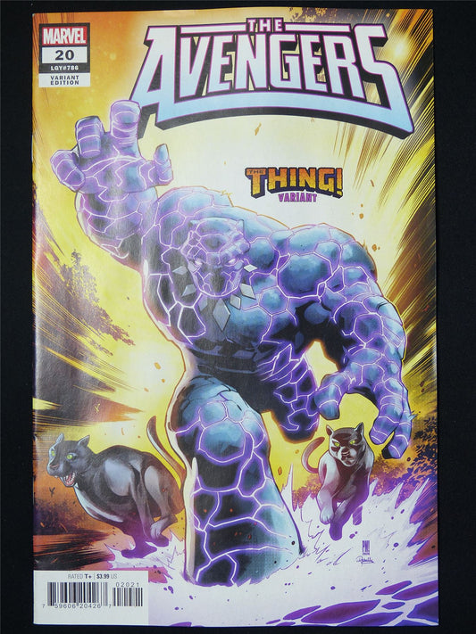 The AVENGERS #20 The Thing Variant - Jan 2025 Marvel Comic #3NO