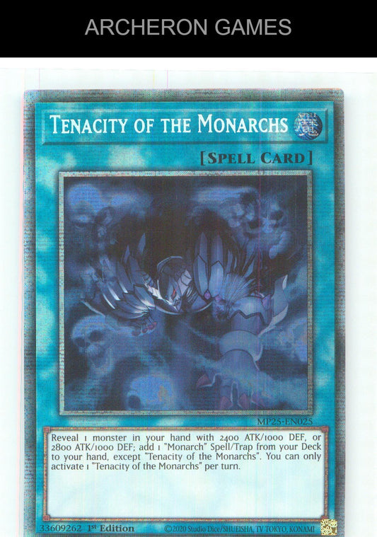 Tenacity of the Monarchs Starlight Rare YUGIOH Card 1st Edition