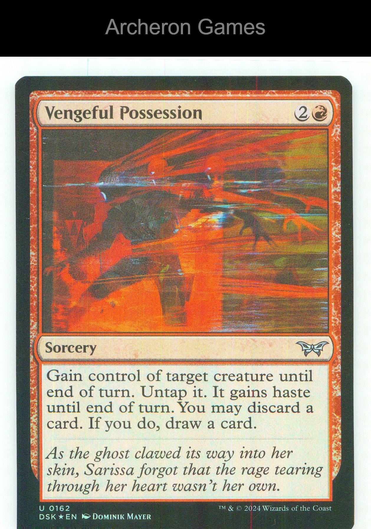Vengeful Possession DSK 162 UC MTG Card NM/EX+ Foil