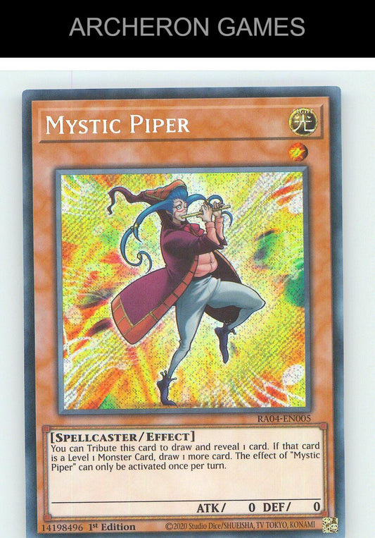 Mystic Piper (Secret Rare) SEC YUGIOH Card 1st Edition