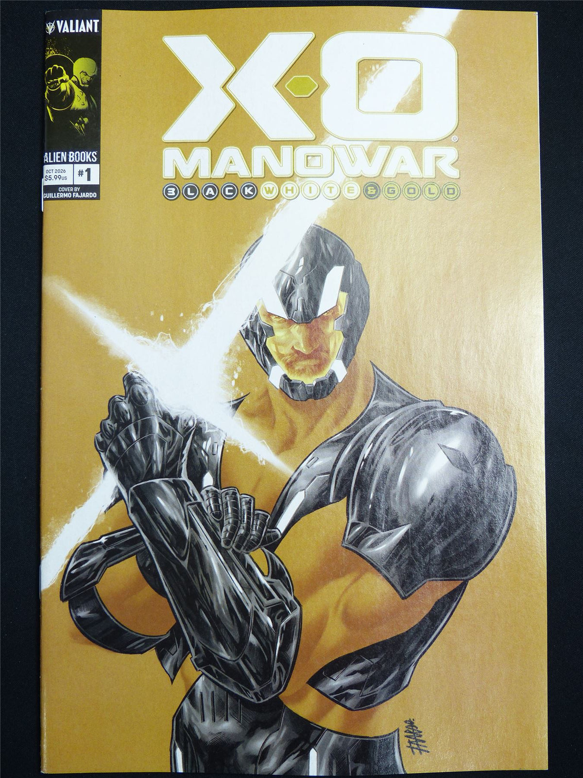The X-O Manowar: Black White & Gold #1 Cvr A - Oct 2026 Valiant Comic #521