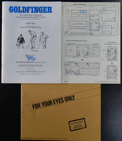 James Bond 007 Roleplaying Game: Goldfinger OOP - Victory Games #228