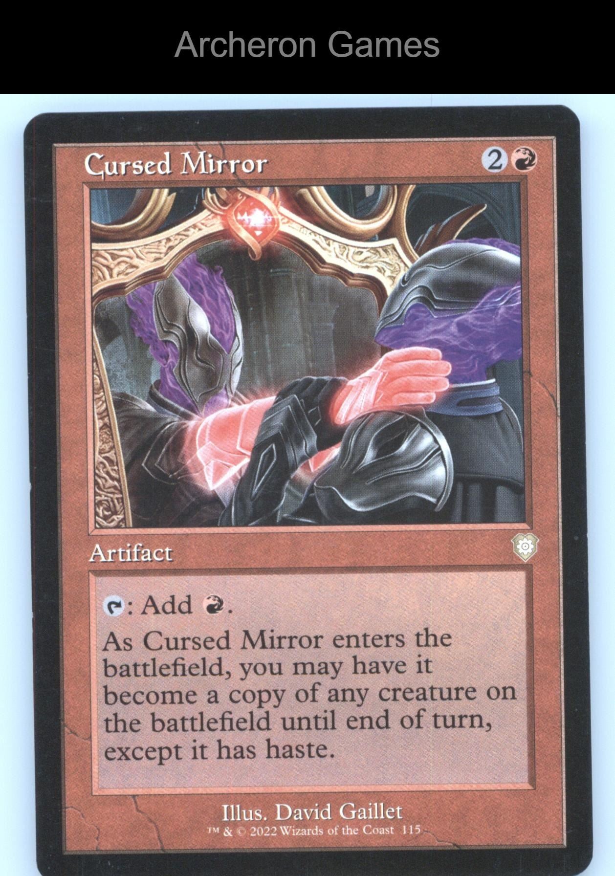 Cursed Mirror (Retro Frame) 115 R MTG Card Commander: The Brothers' War