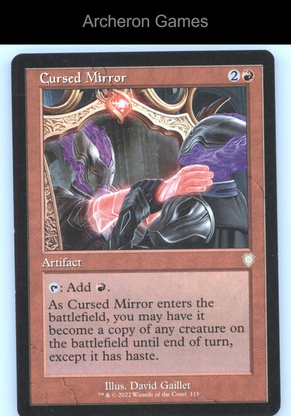 Cursed Mirror (Retro Frame) 115 R MTG Card Commander: The Brothers' War