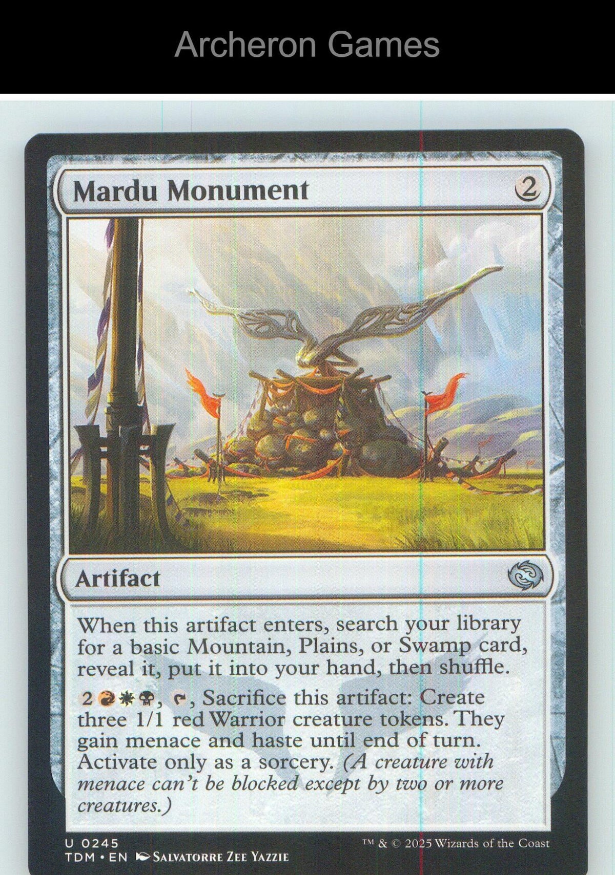 Mardu Monument TDM 245 UC MTG Card NM/EX+