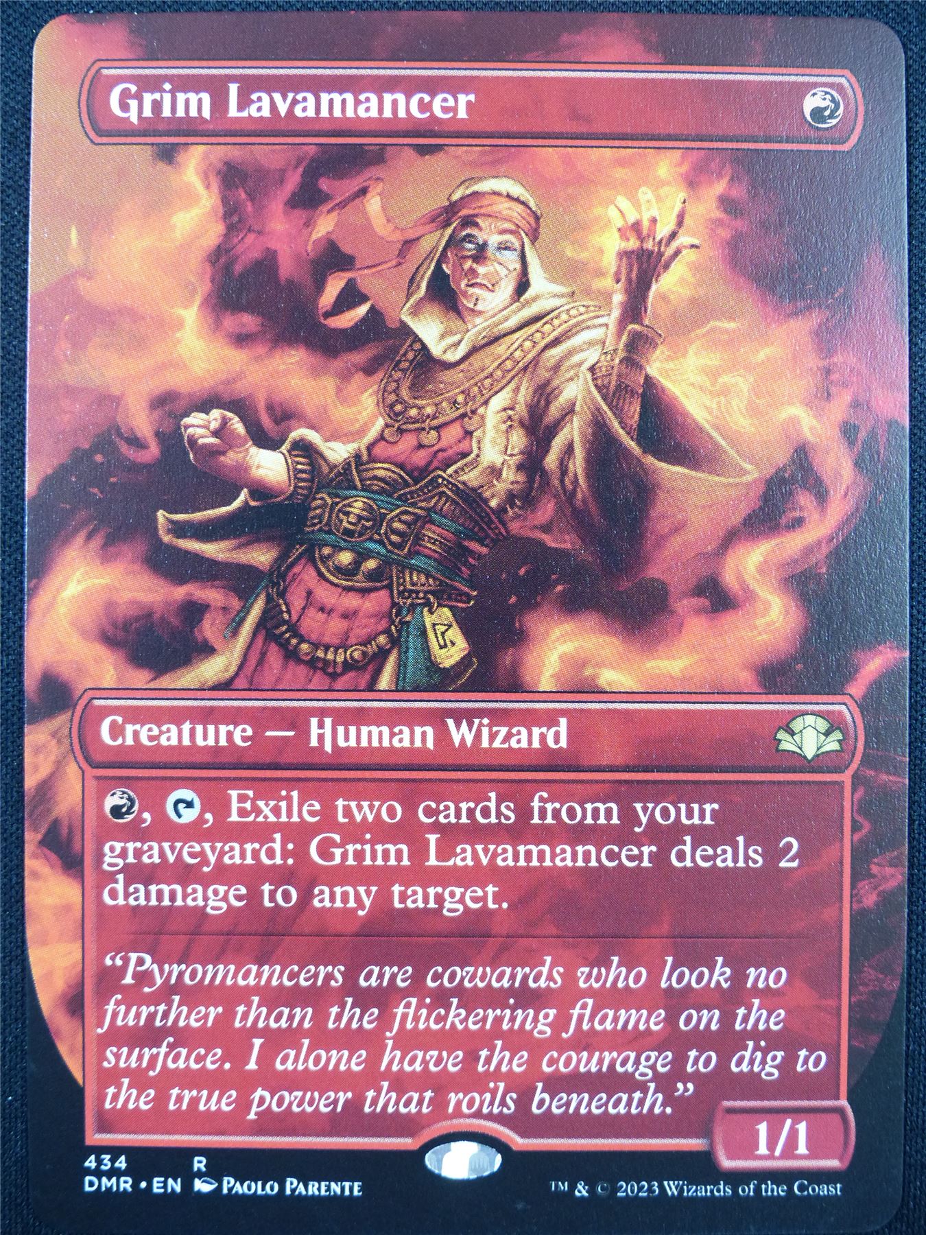 Grim Lavamancer Borderless - DMR - Mtg Card #22H