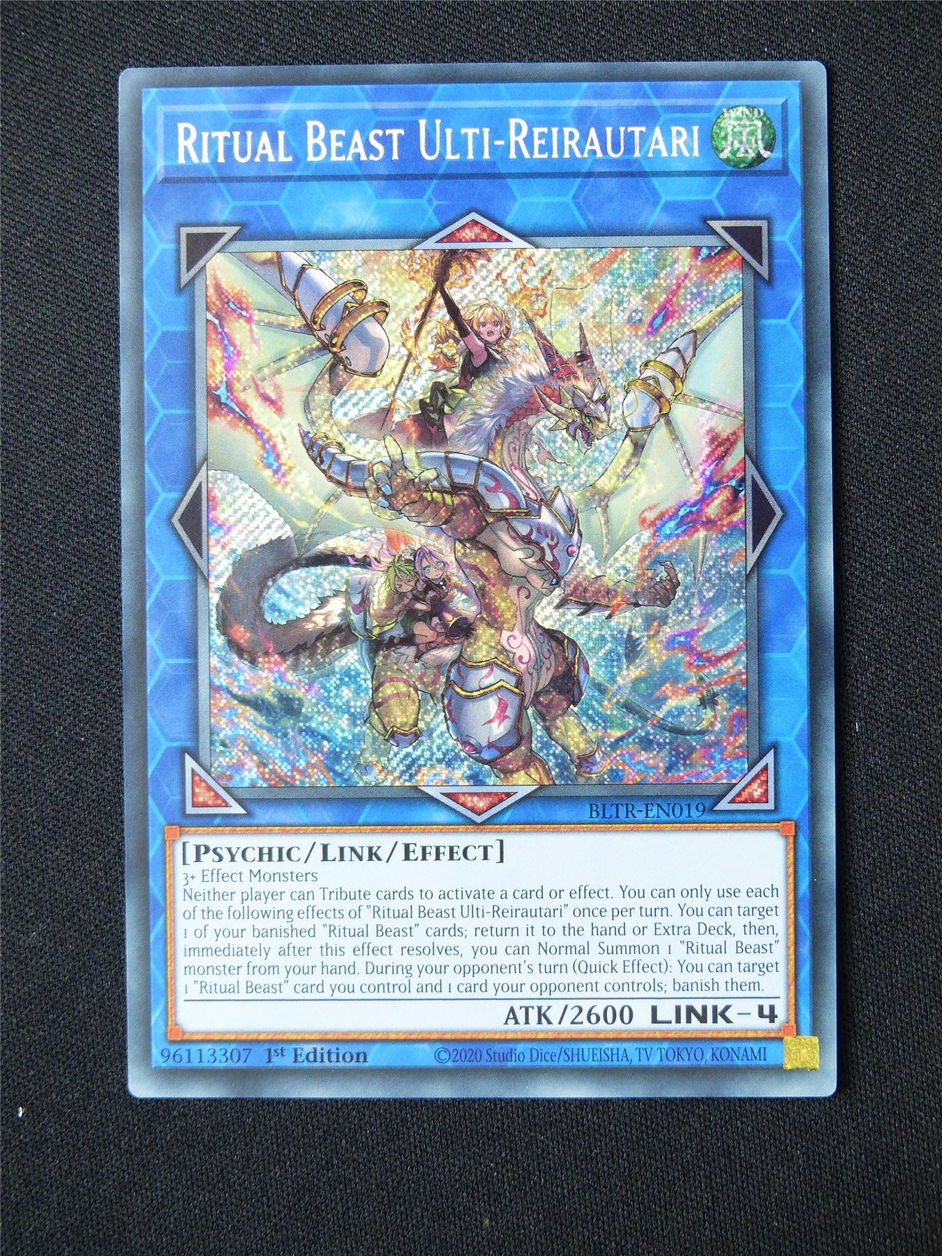 Ritual Beast Ulti-Reirautari BLTR Secret Rare - 1st ed Yugioh Card #3RT