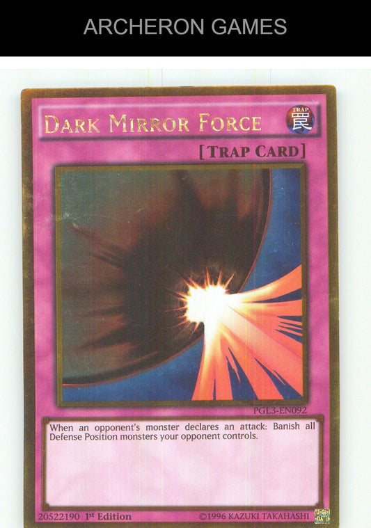 Dark Mirror Force Gold Rare YUGIOH Card 1st Edition