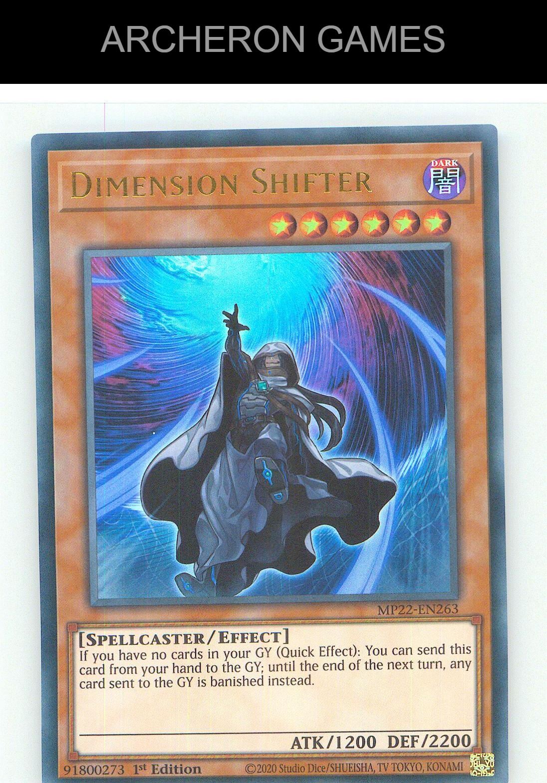 Dimension Shifter Ultra Rare YUGIOH Card 1st Edition