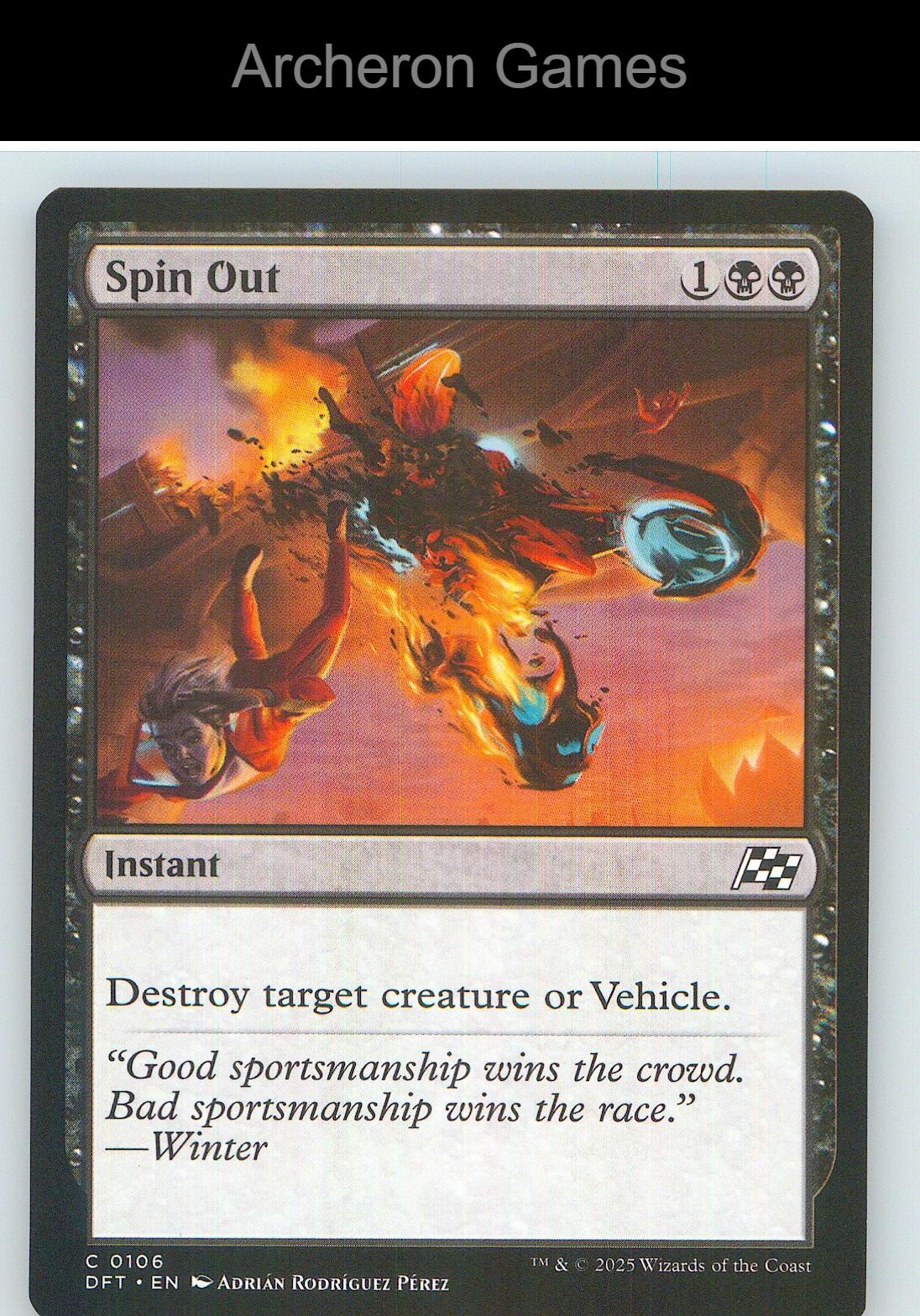Spin Out DFT 106 C MTG Card NM/EX+