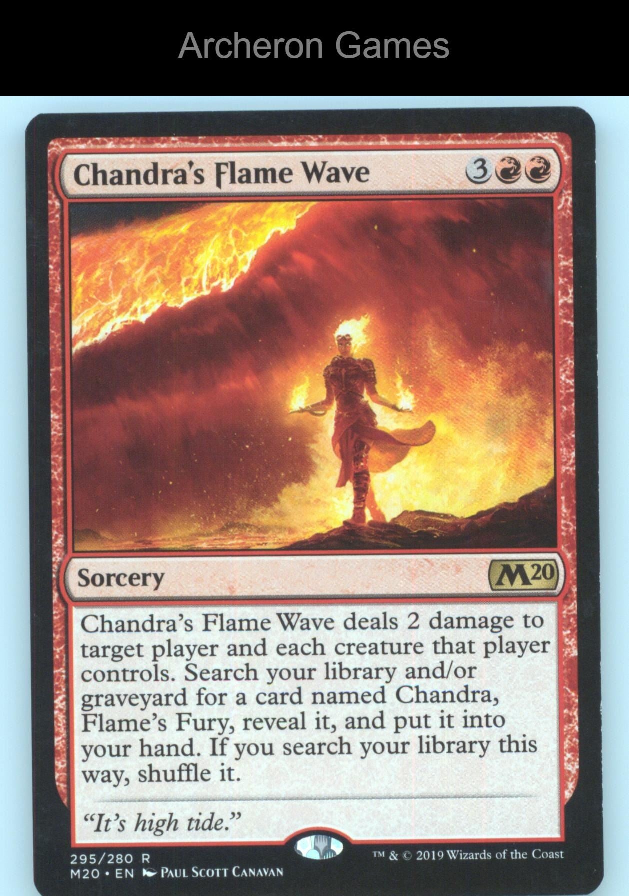 Chandra's Flame Wave 295 R MTG Card Core Set 2020