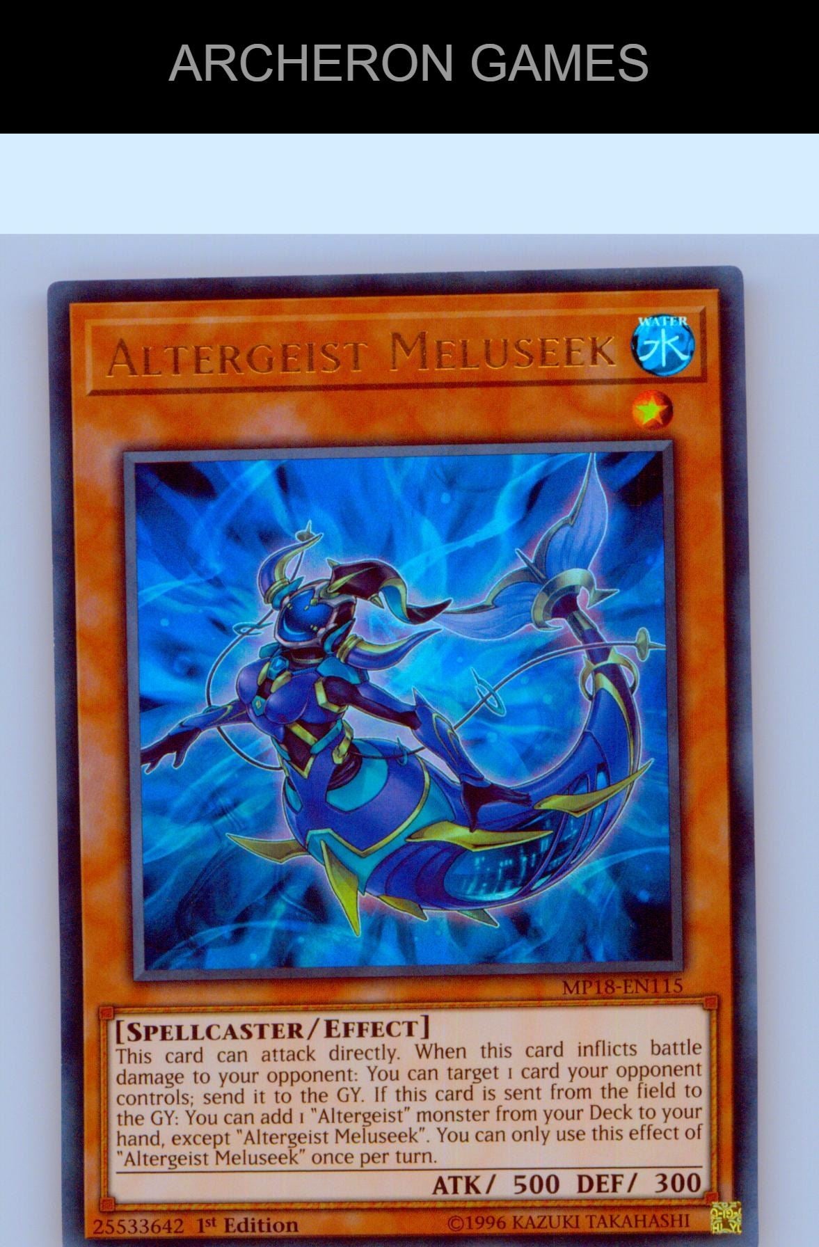 Altergeist Meluseek Ultra Rare YUGIOH Card 1st Edition