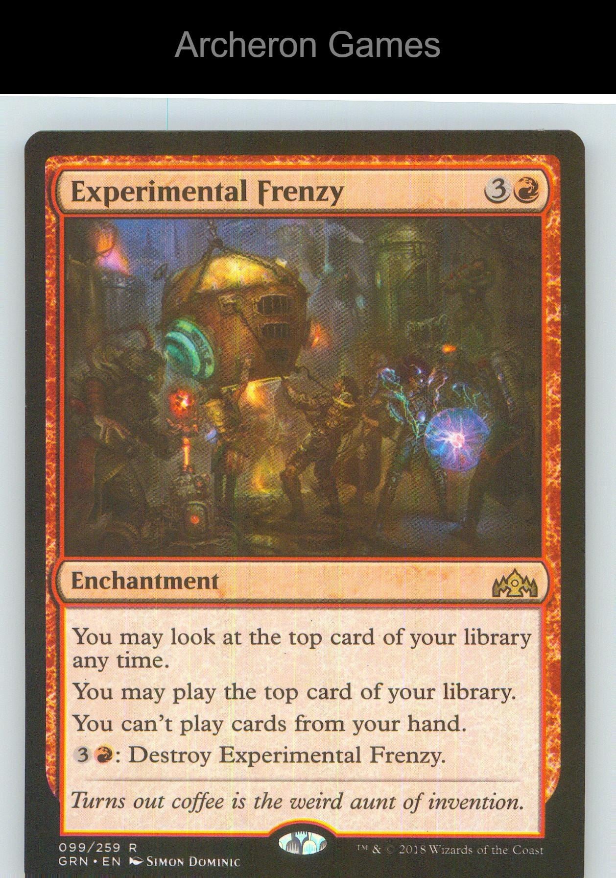 Experimental Frenzy GRN 99 R MTG Card NM/EX+