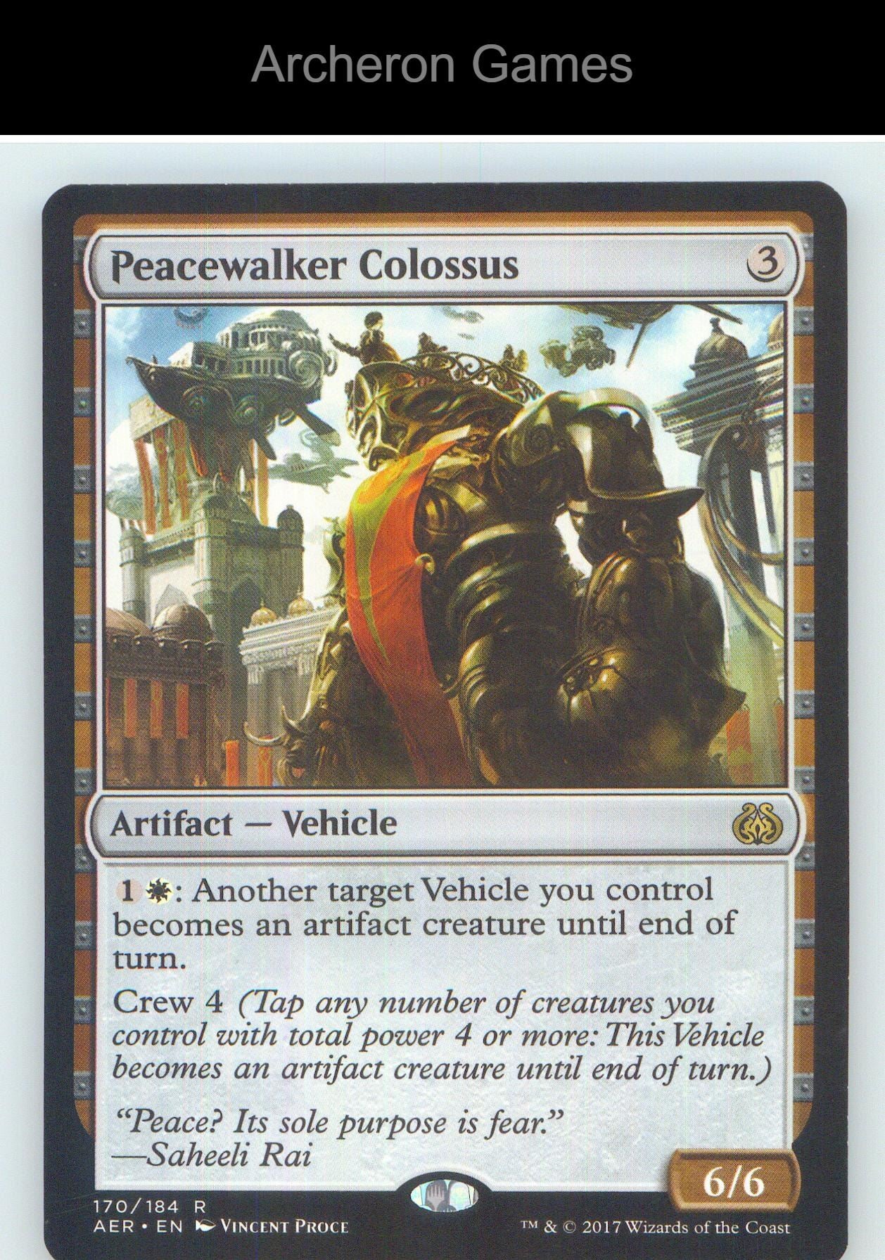 Peacewalker Colossus AER 170 R MTG Card NM/EX+