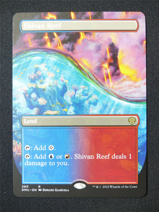 Shivan Reef Borderless - DMU - Mtg Card #2O8