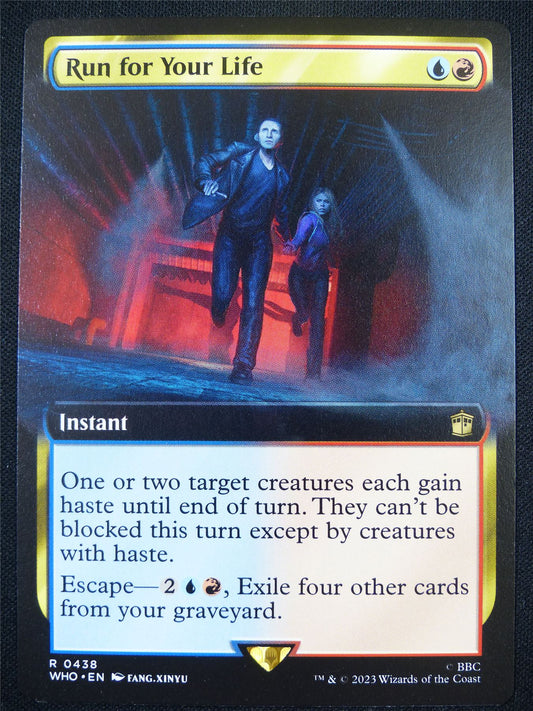 Run For Your Life Extended Art - WHO - Mtg Card #GP