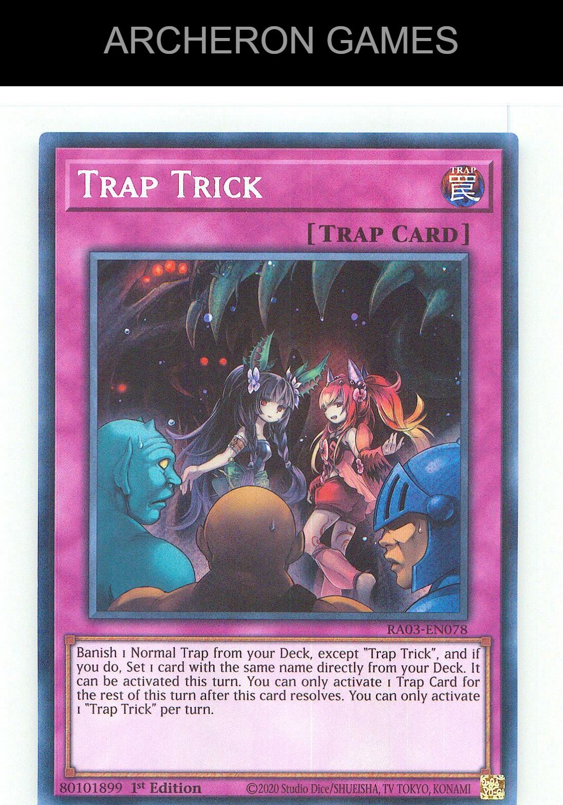 Trap Trick (Quarter Century Secret Rare) YUGIOH Card 1st Edition