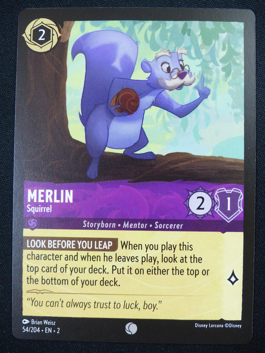 Merlin Squirrel 54/204 - Lorcana Card #4RU