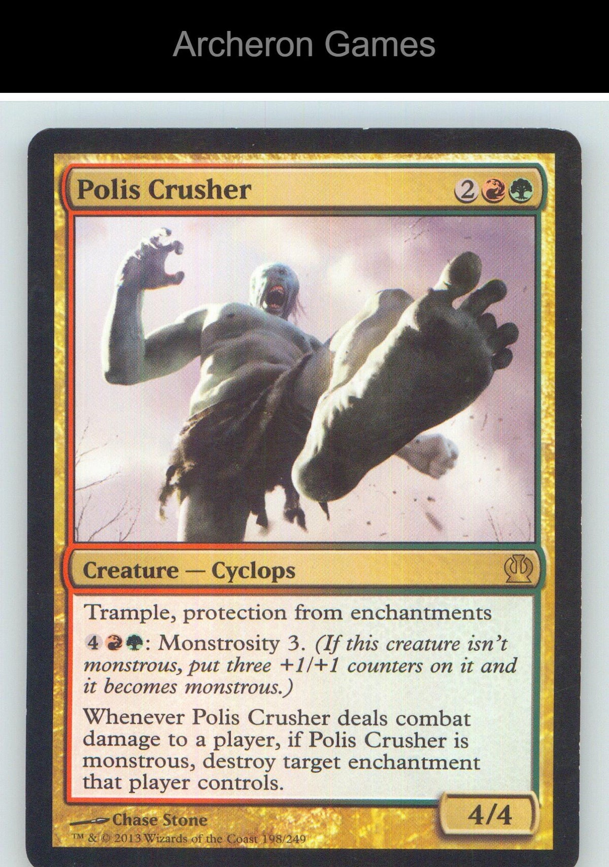 Polis Crusher THS 198 R MTG Card NM/EX+