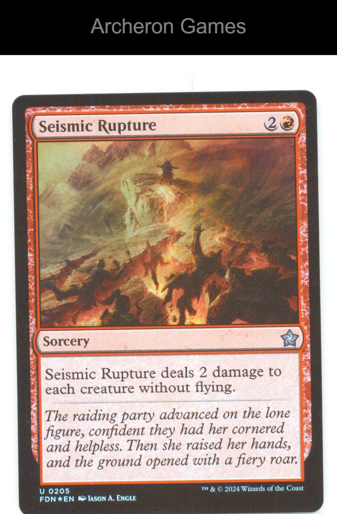 Seismic Rupture FDN 205 UC MTG Card Foundations Foil