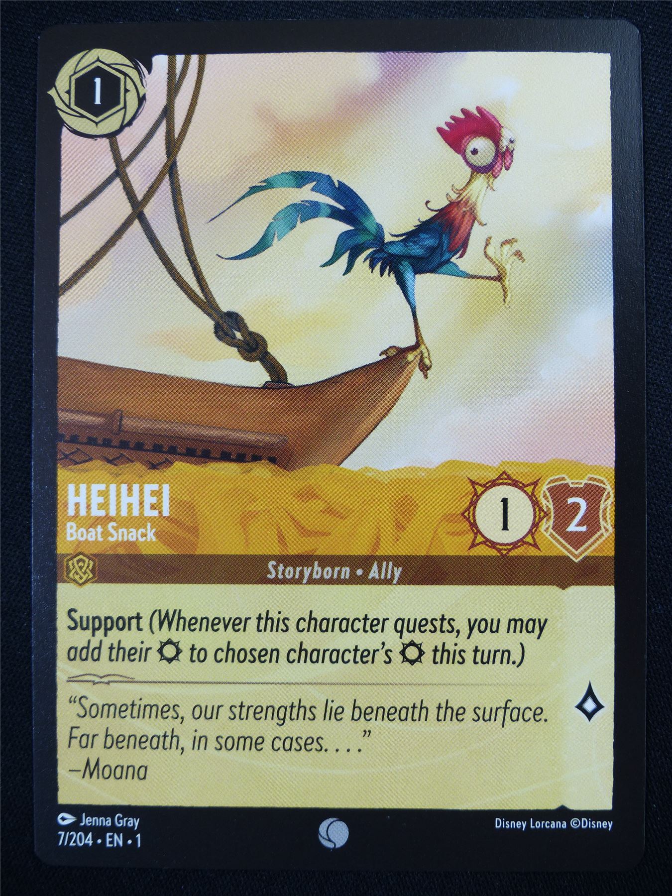 Heihei Boat Snack 7/204 - Lorcana Card #4SQ