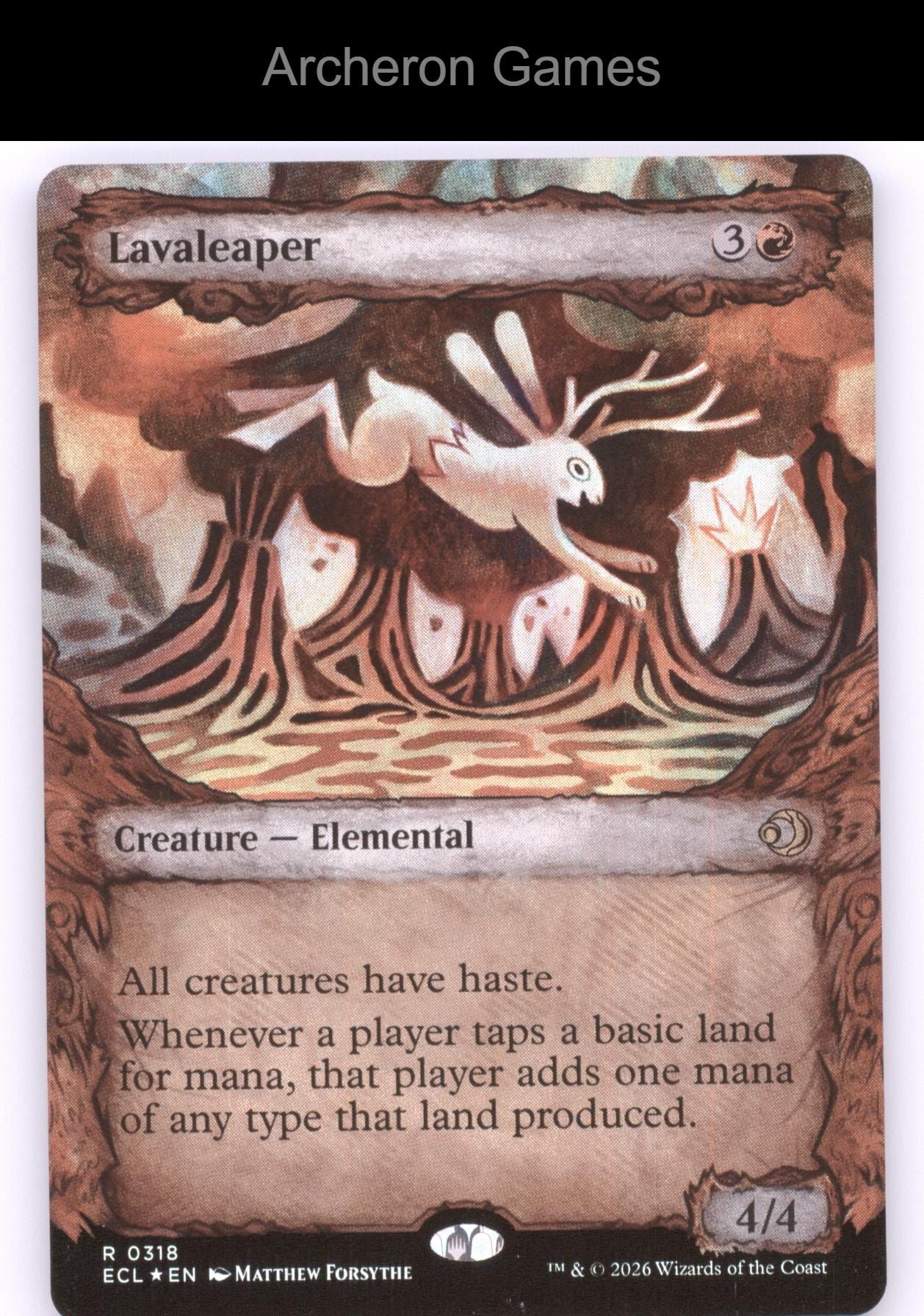 Lavaleaper (Showcase) ECL 318 R MTG Card Lorwyn Eclipsed