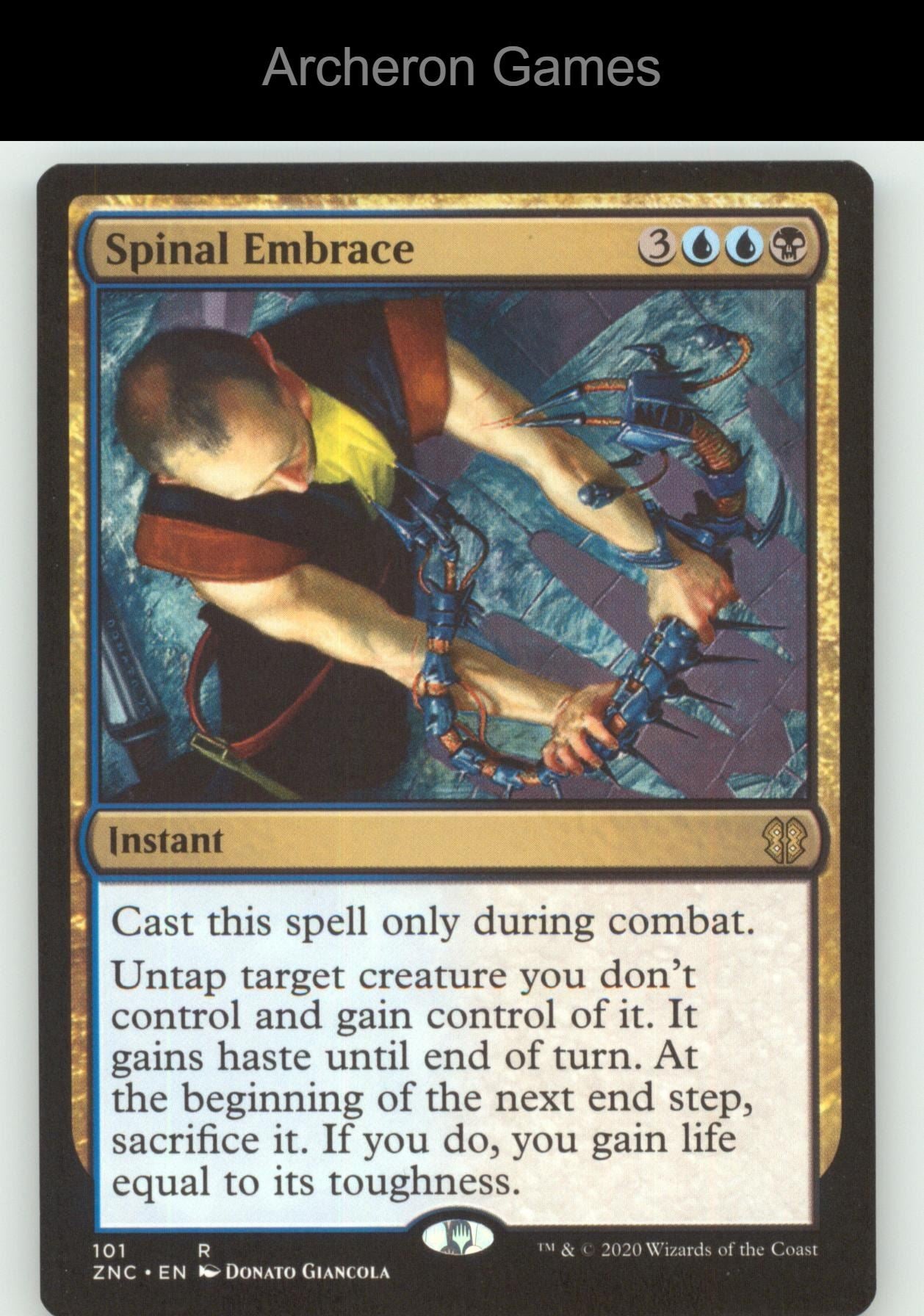 Spinal Embrace 101 R MTG Card Commander: Zendikar Rising