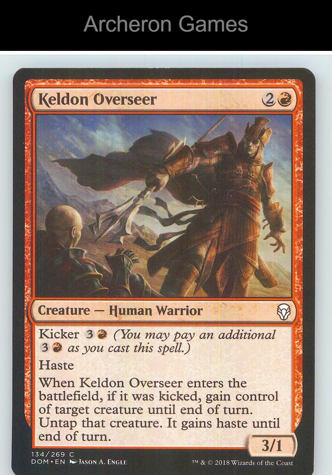 Keldon Overseer DOM 134 C MTG Card NM/EX+