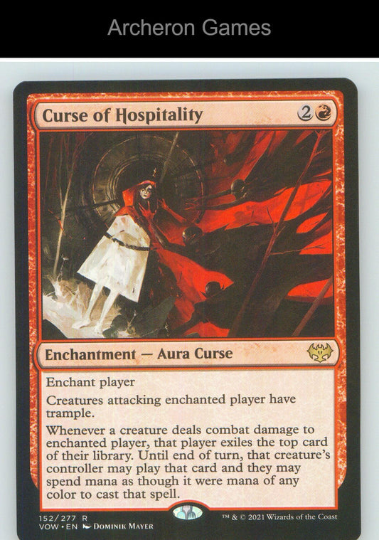 Curse of Hospitality VOW 152 R MTG Card NM/EX+