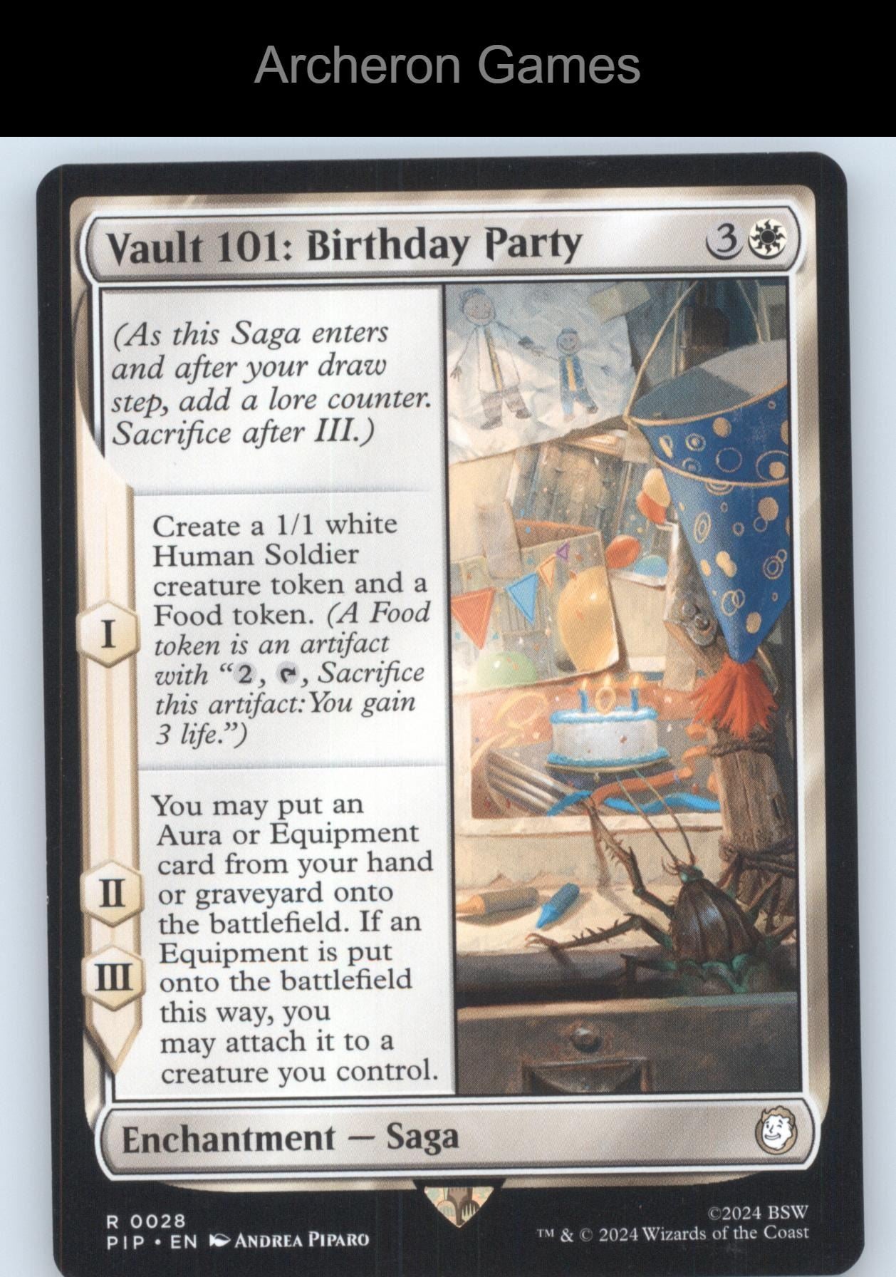 Vault 101: Birthday Party 28 R MTG Card Universes Beyond: Fallout