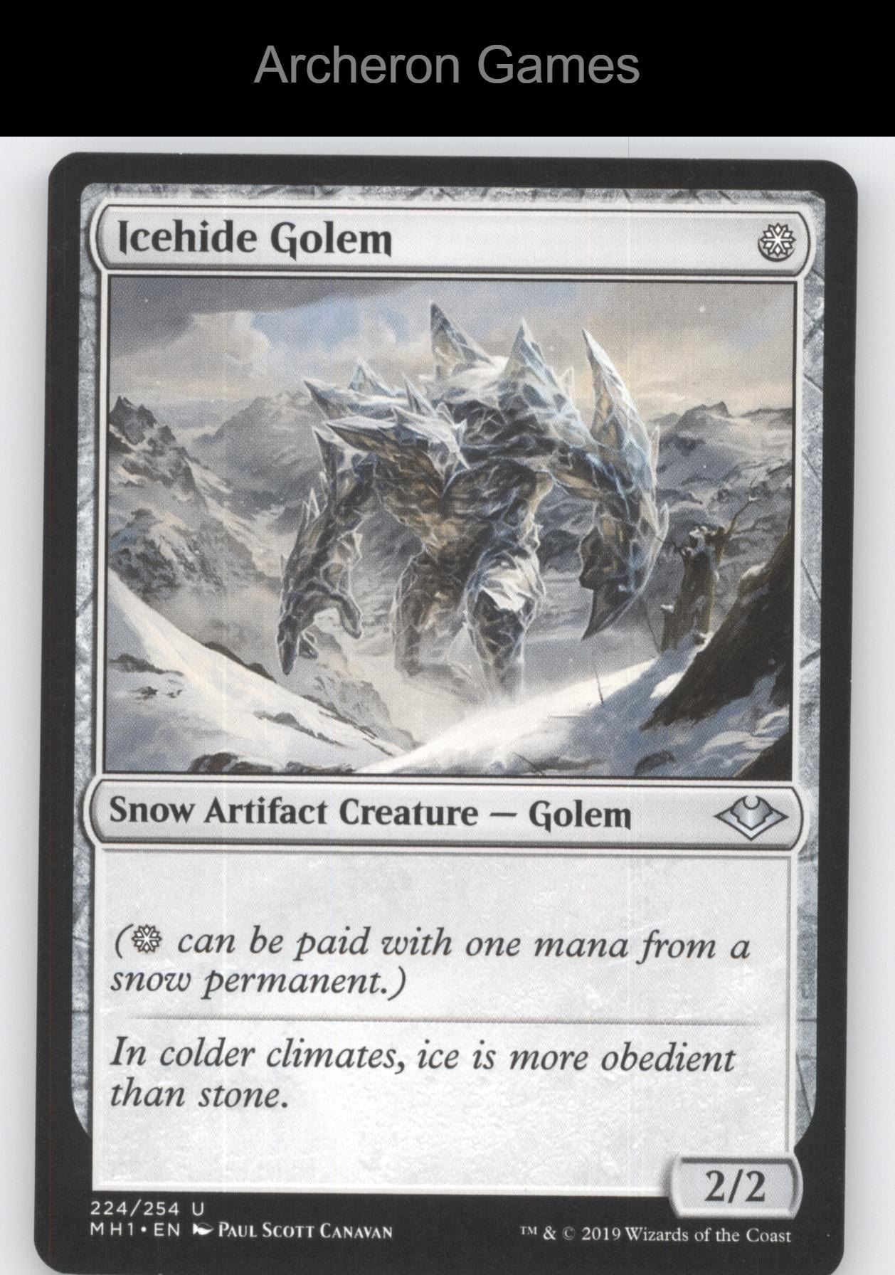 Icehide Golem 224 UC MTG Card Modern Horizons