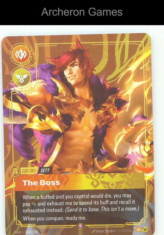 Sett - The Boss OGN 269/298 R Origins Riftbound Card
