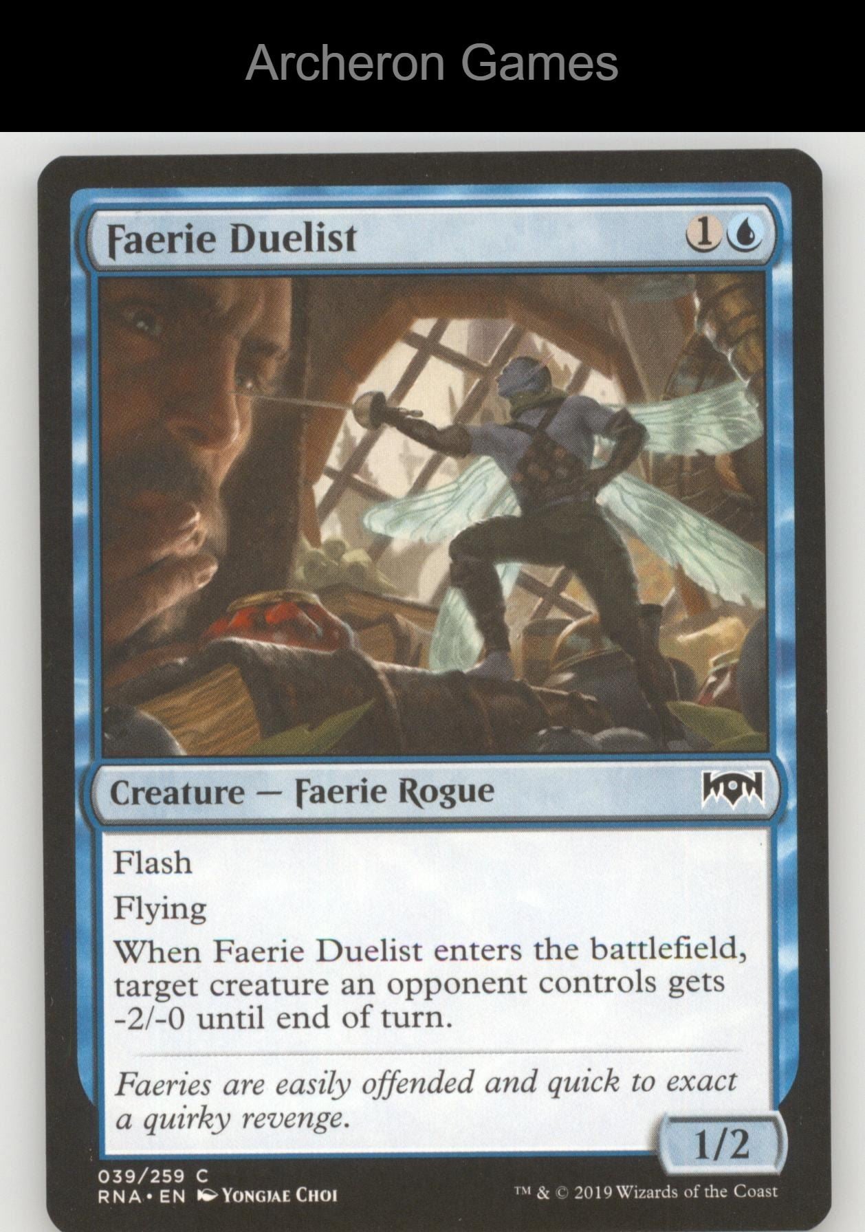 Faerie Duelist 39 C MTG Card Ravnica Allegiance