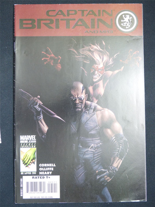 CAPTAIN Britain and MI13 #5 - Marvel Comic #DV