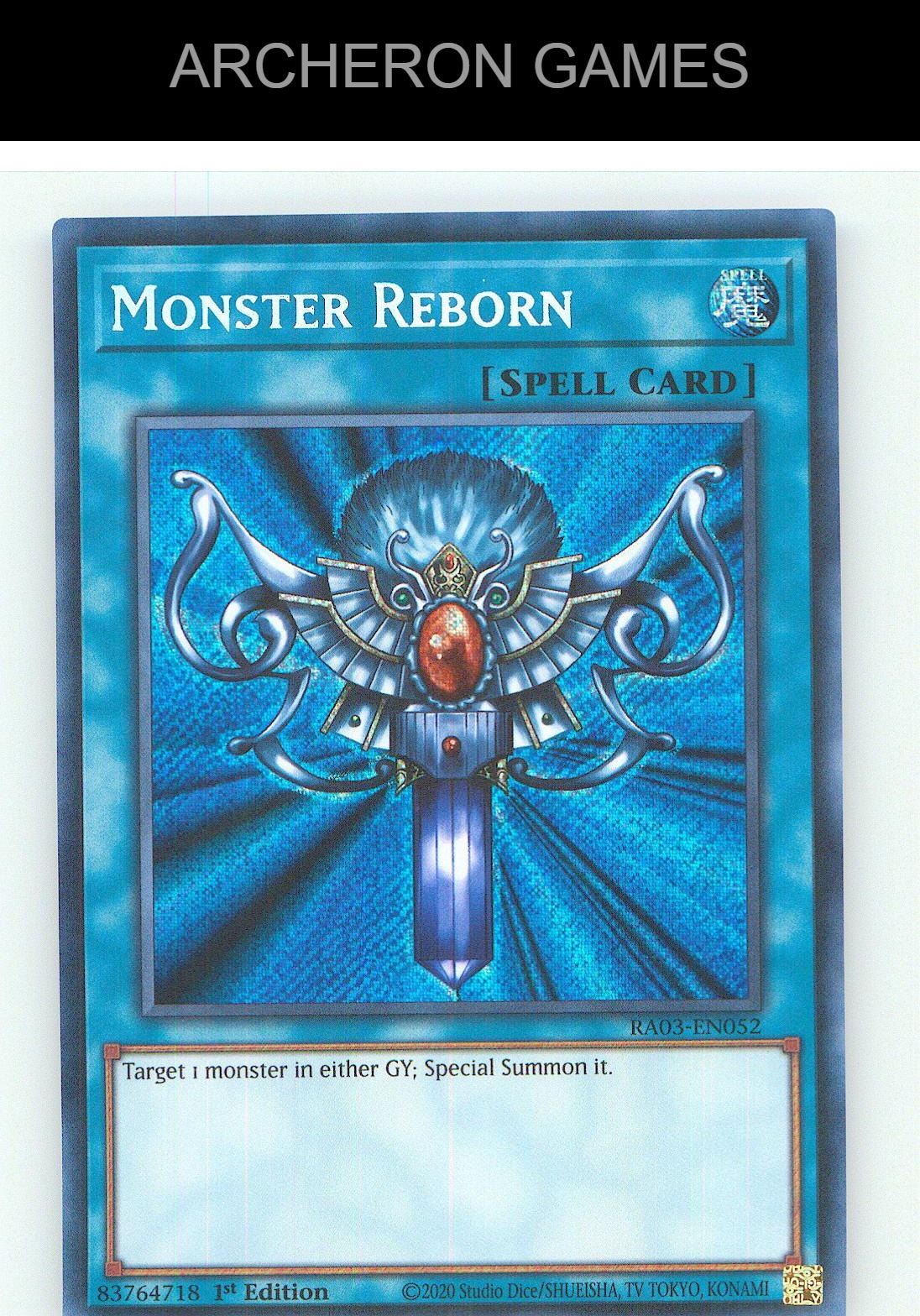 Monster Reborn (Secret Rare) SEC YUGIOH Card 1st Edition
