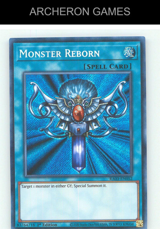 Monster Reborn (Secret Rare) SEC YUGIOH Card 1st Edition