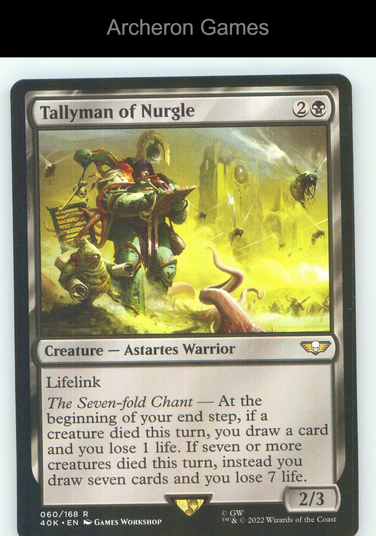 Tallyman of Nurgle 60 R MTG Card NM/EX+