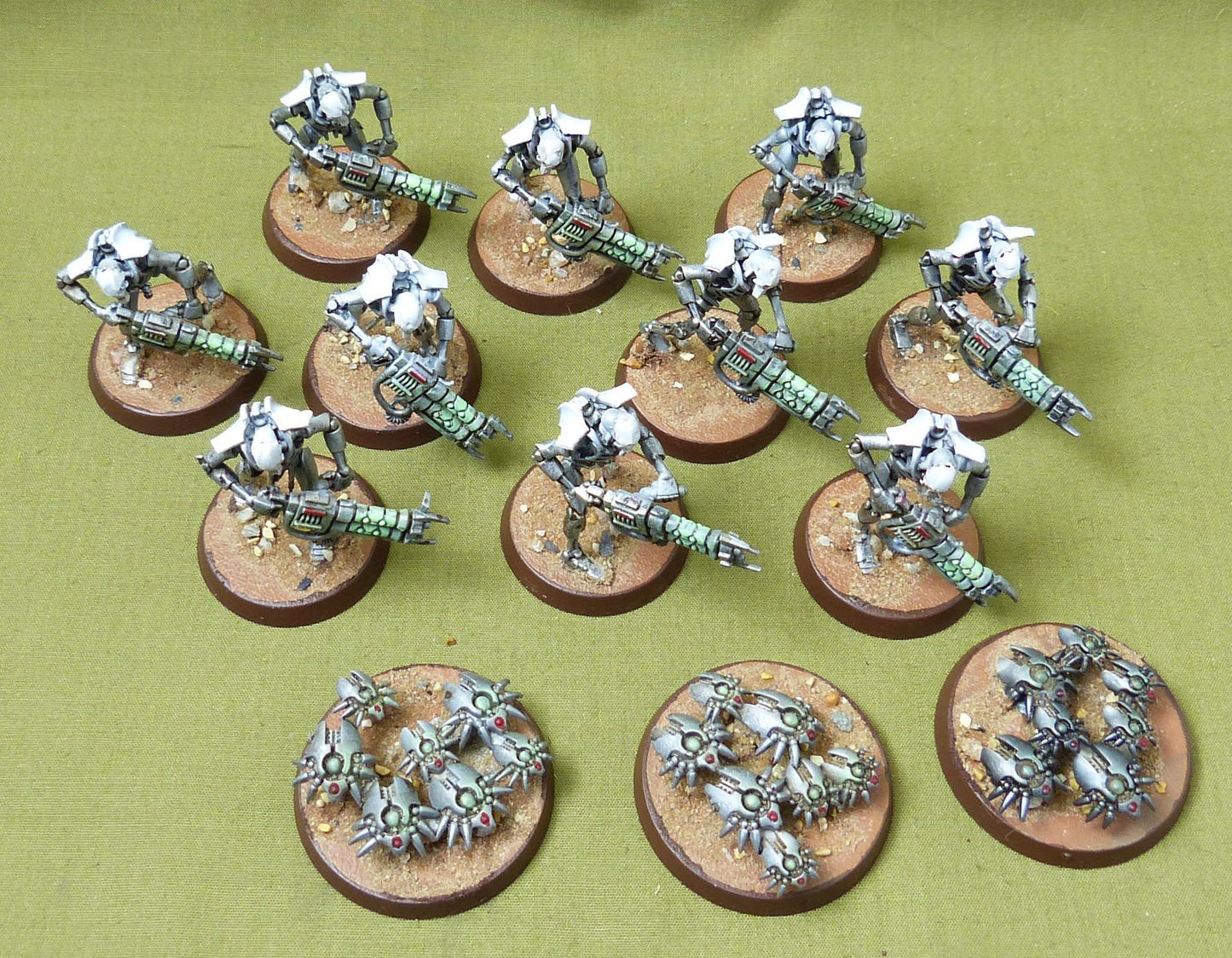 Warriors and Scarab Swarms painted - Necrons - Warhammer 40K #40A