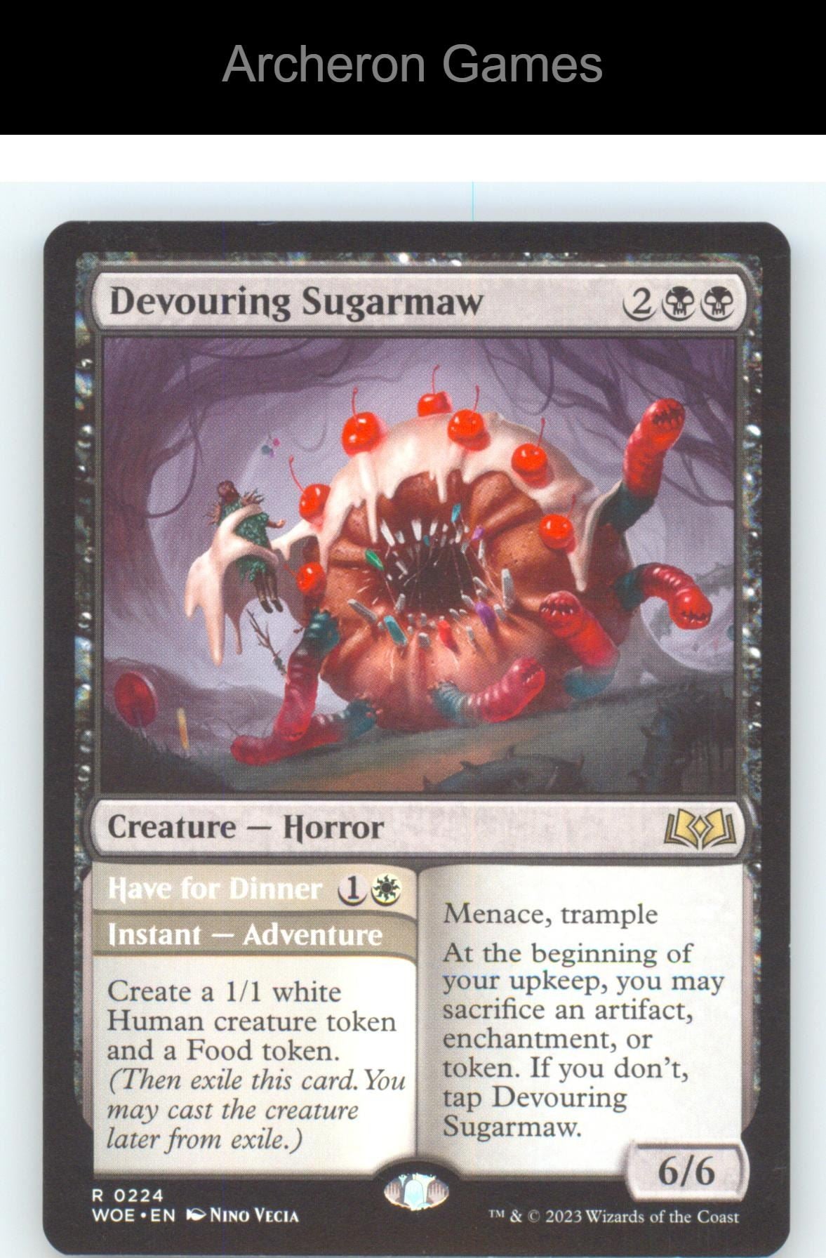 Devouring Sugarmaw WOE 224 R MTG Card NM/EX+