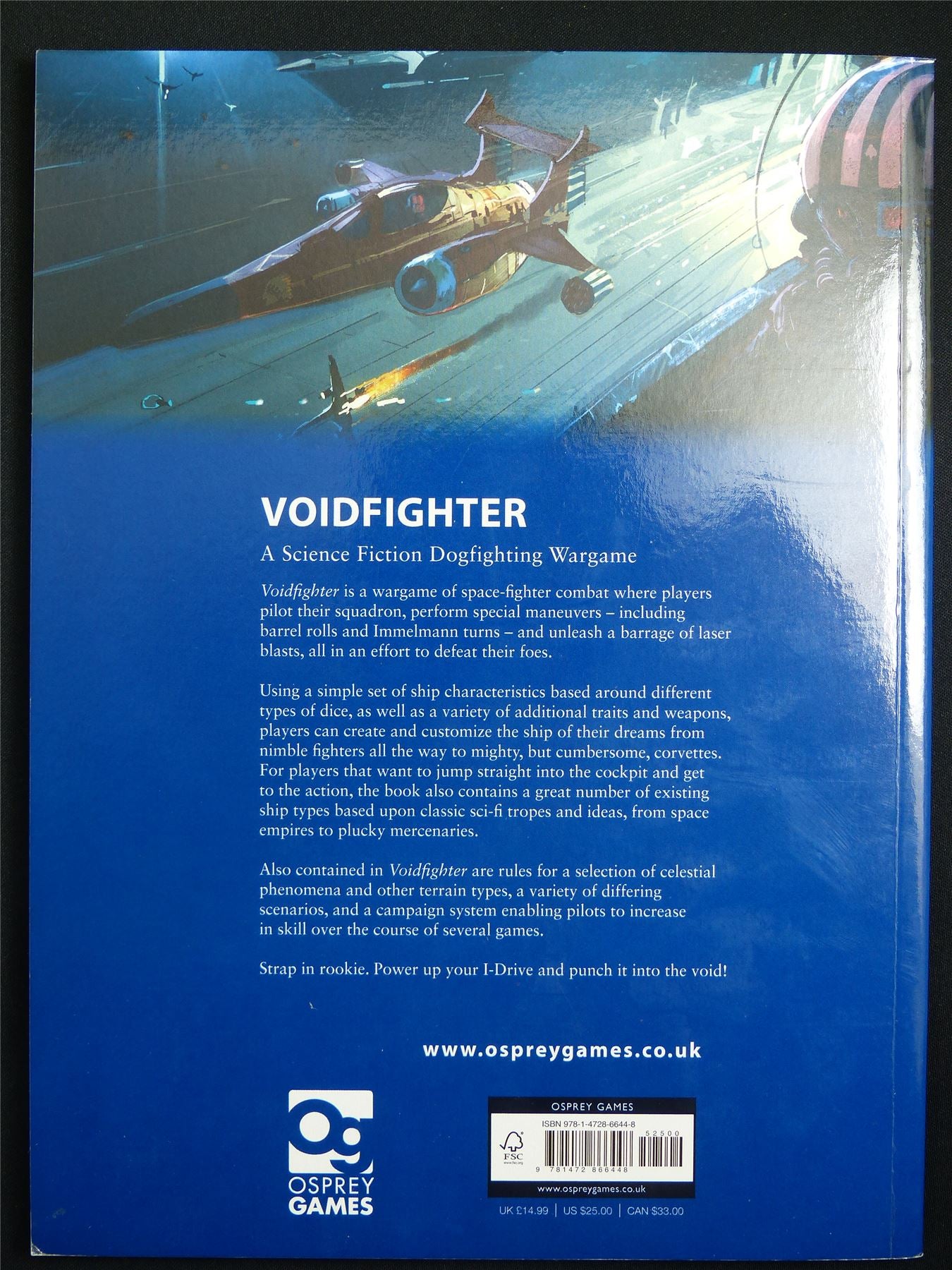 Voidfighter: Science Fiction Wargaming Rulebook - Osprey Wargames 35 Softback #DH