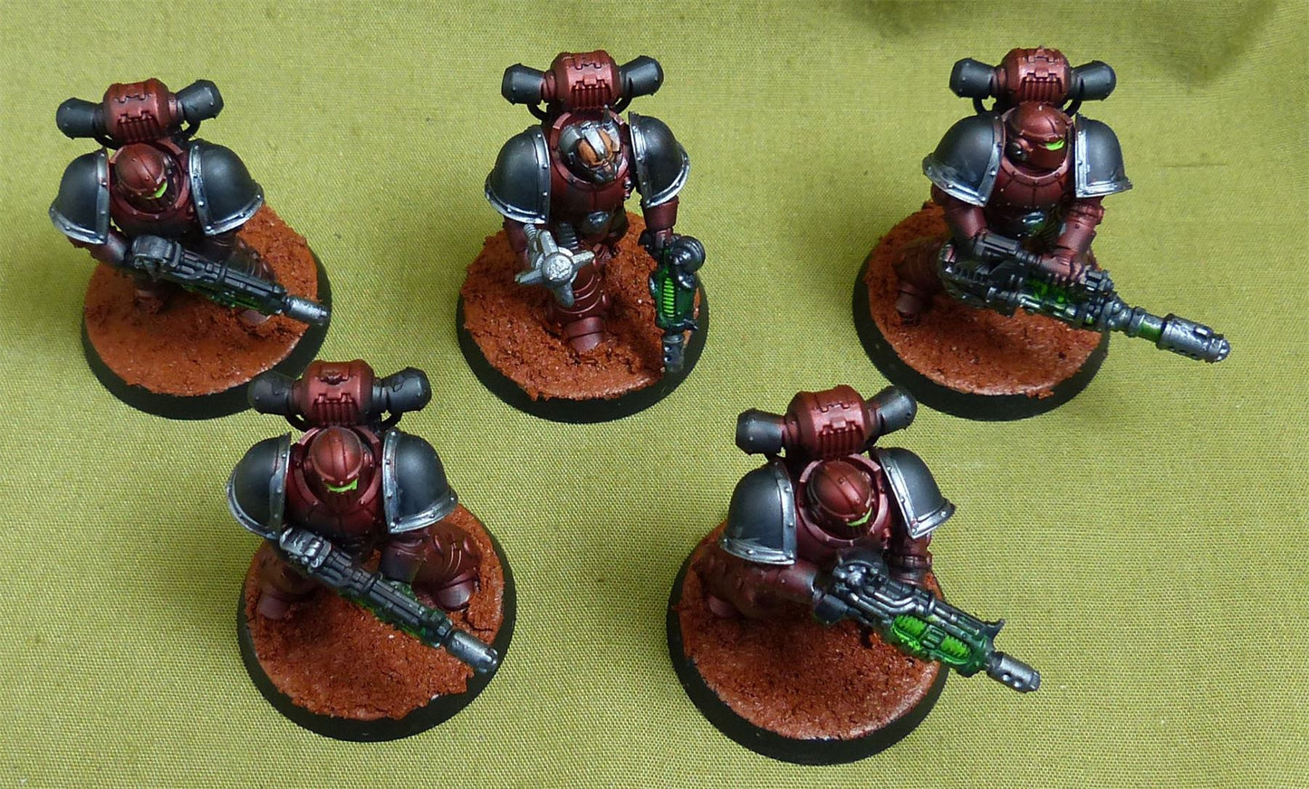 MKII Tactical Squad with upgrades set of 5 - Adepta Astartes - Warhammer HH #528