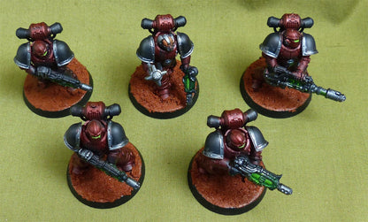 MKII Tactical Squad with upgrades set of 5 - Adepta Astartes - Warhammer HH #528