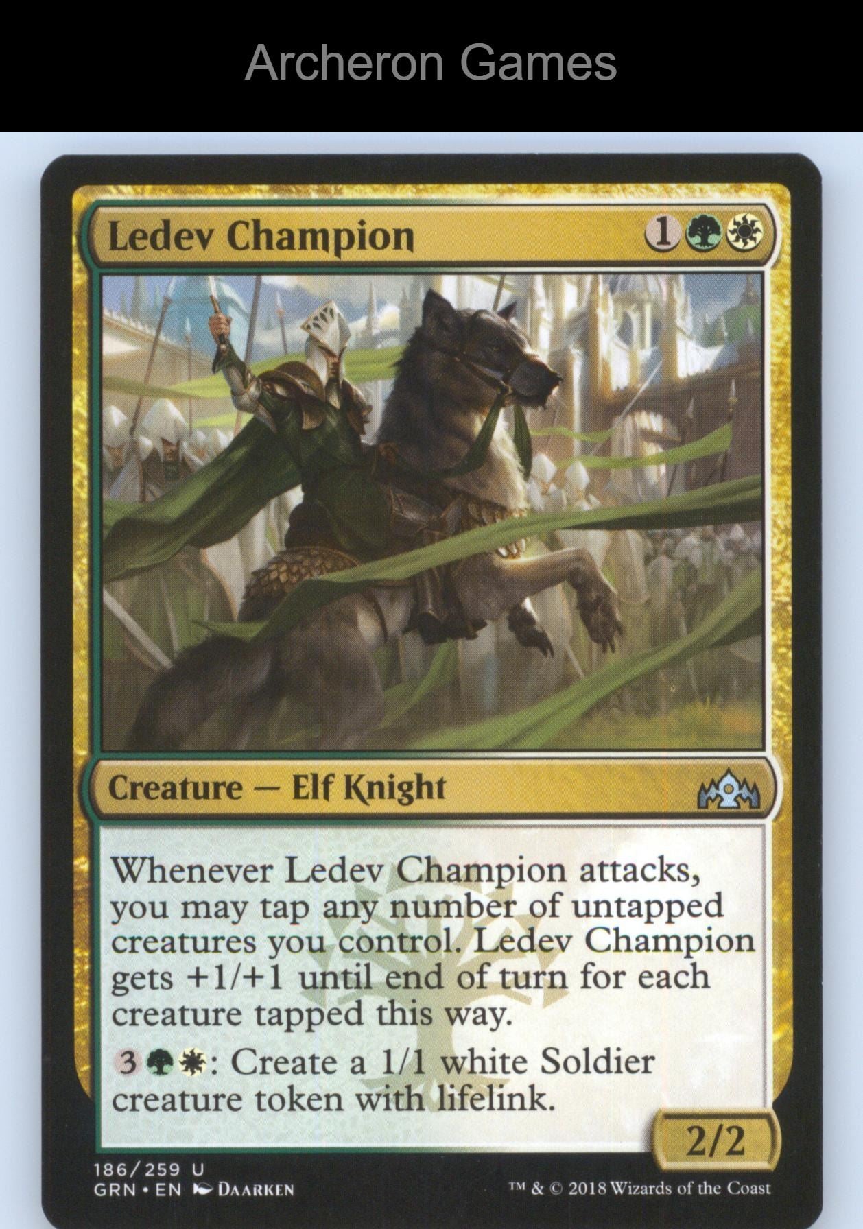 Ledev Champion 186 UC MTG Card Guilds of Ravnica