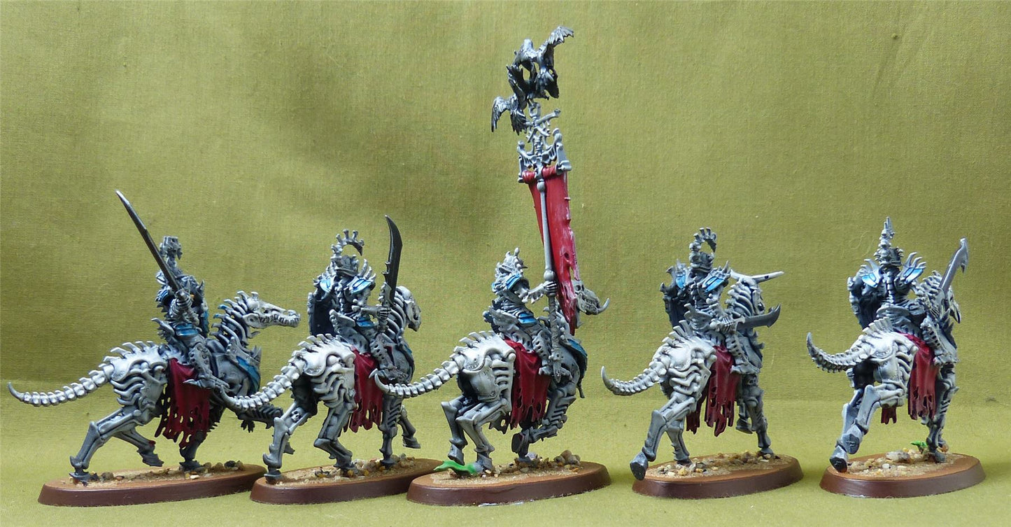 Kavalos Deathriders painted - Ossiarch Bonereapers - Warhammer AoS #4ZD