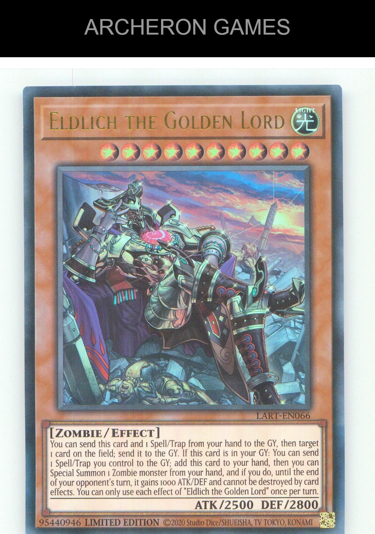 Eldlich the Golden Lord UR YUGIOH Card Limited