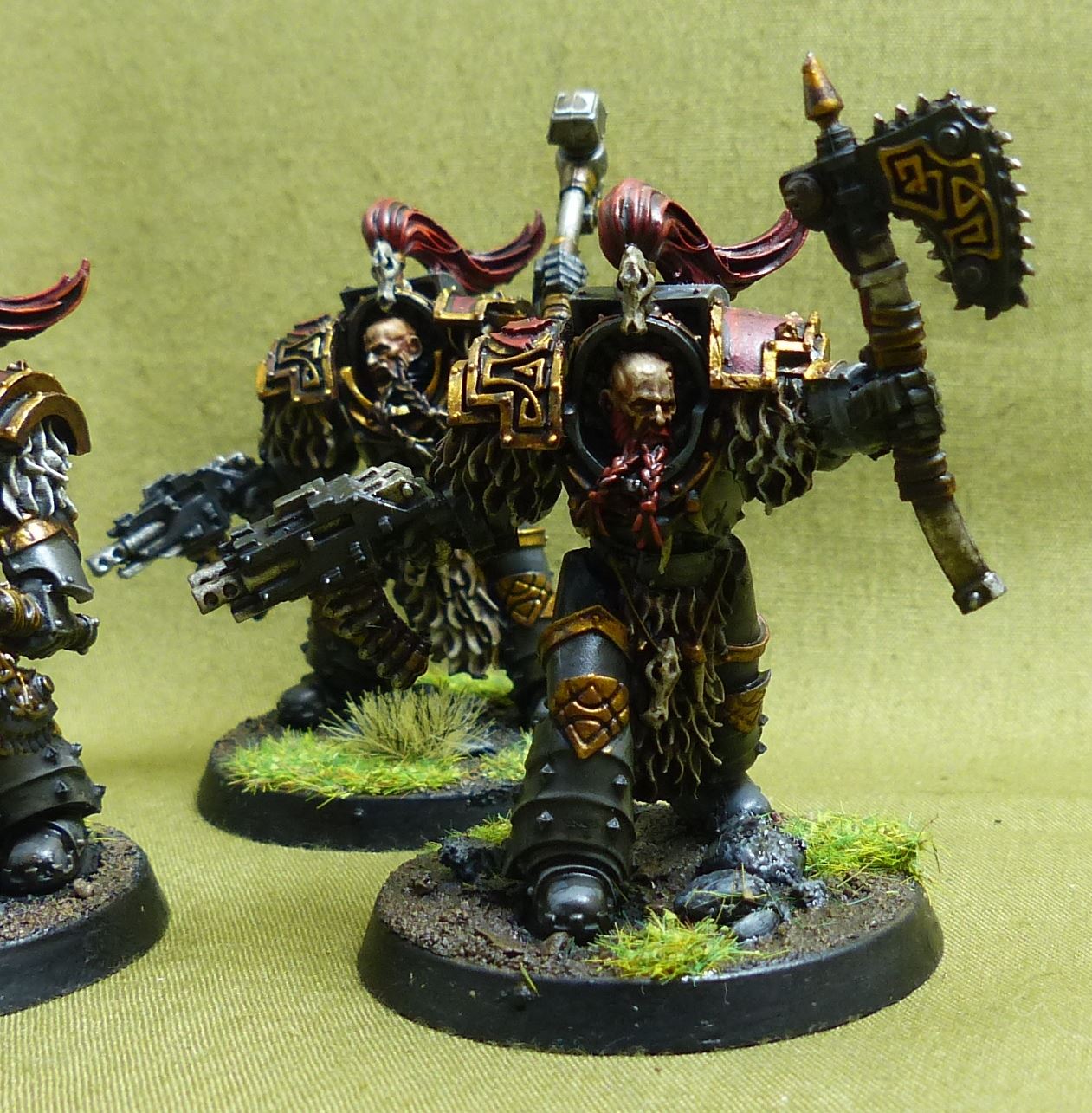 Forge World Varagyr Terminators painted - Space Wolves - Warhammer Horus Heresy #4XD