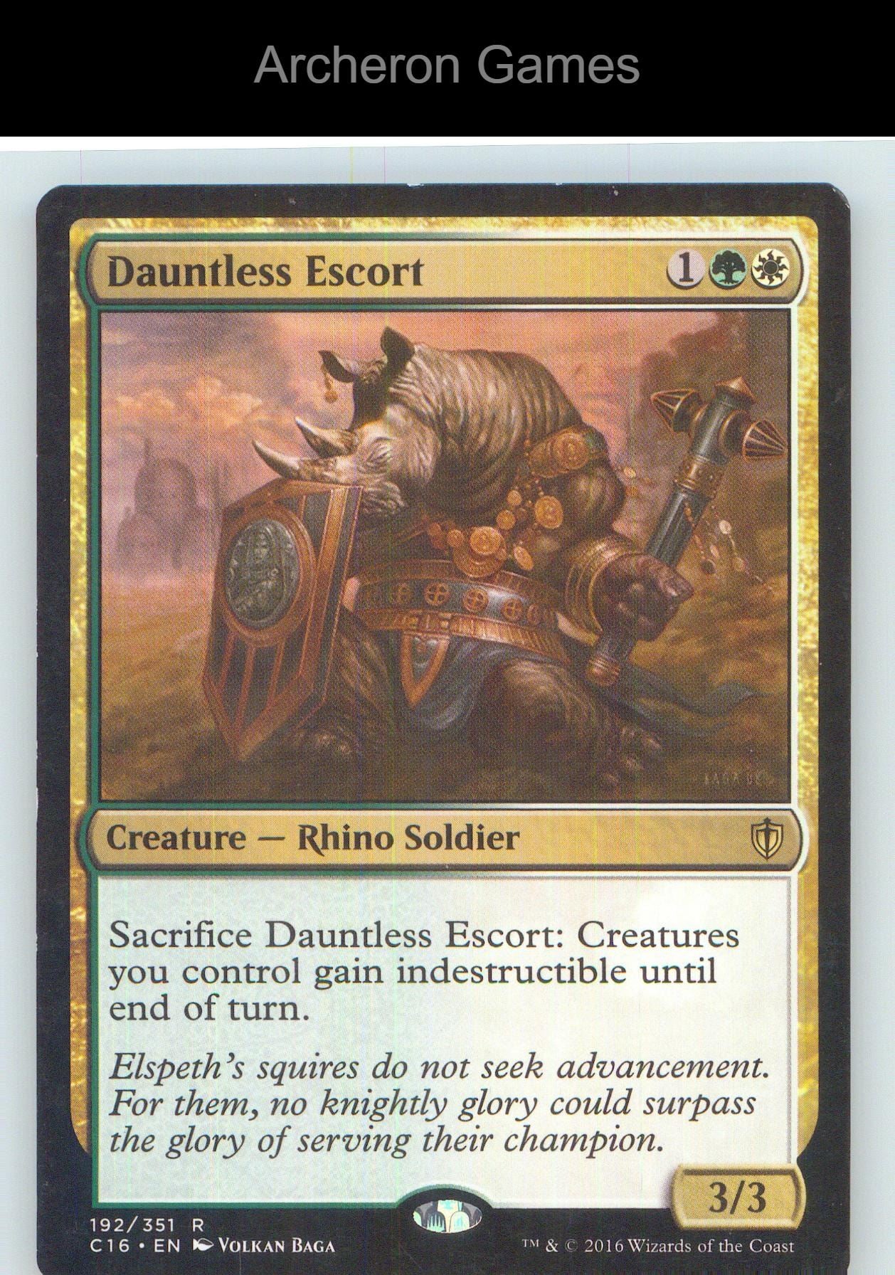Dauntless Escort C16 192 R MTG Card NM/EX+