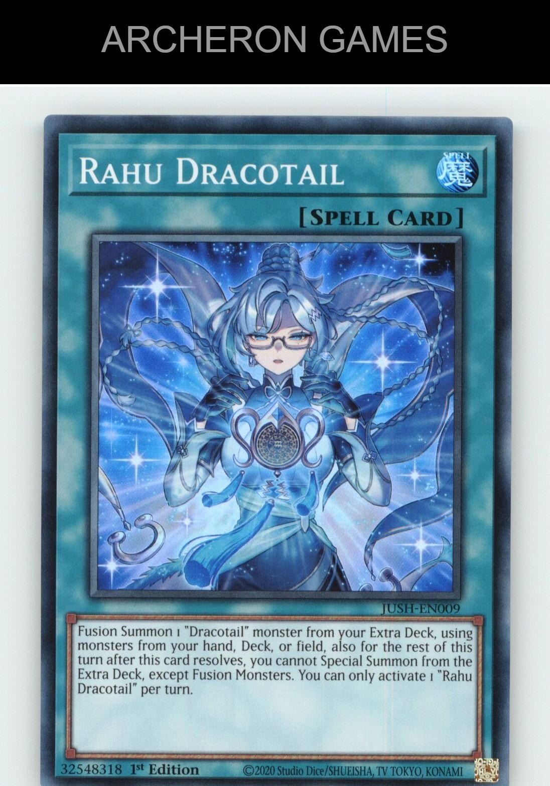 Rahu Dracotail SR YUGIOH Card